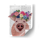 Impresión Del Libro De La Corona Del Cerdo Y De La Flor - Fab Funky | Cuadro decorativo de Canvas Lab