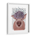 Libro De Flores De Cerdo Y Lila - Fab Funky | Cuadro decorativo de Canvas Lab