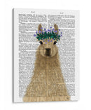 Llama Bohemian 1 Libro Imprimir - Fab Funky | Cuadro decorativo de Canvas Lab