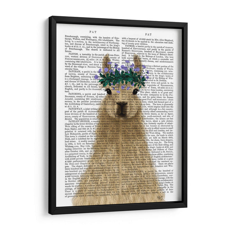 Llama Bohemian 1 Libro Imprimir - Fab Funky | Cuadro decorativo de Canvas Lab