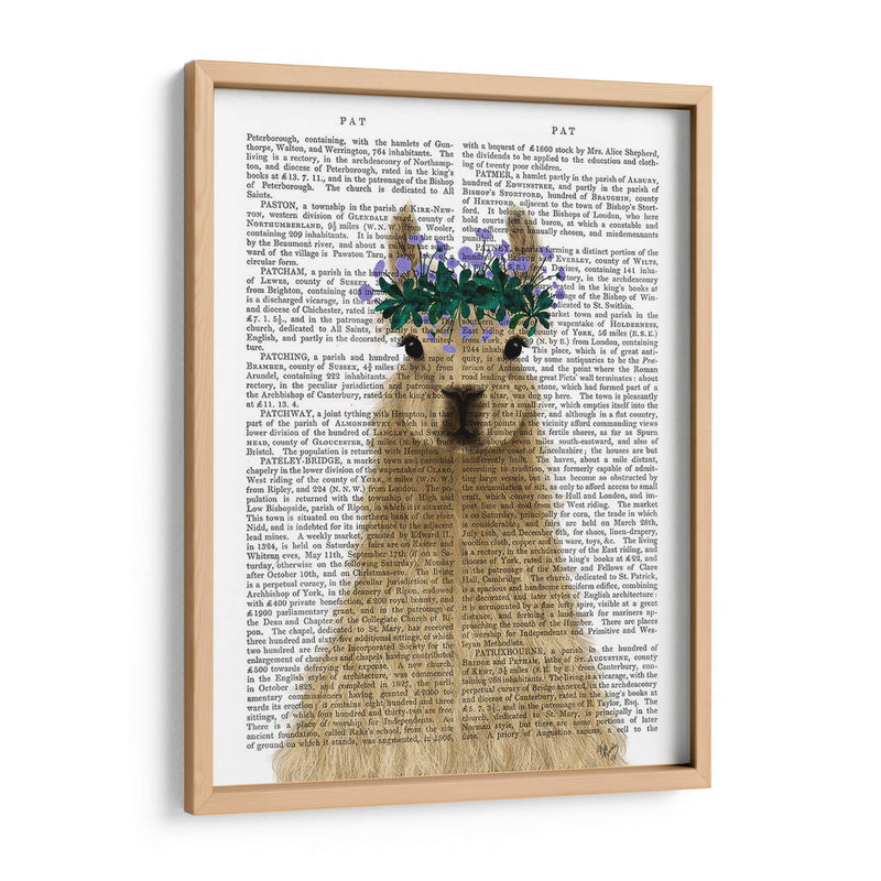 Llama Bohemian 1 Libro Imprimir - Fab Funky | Cuadro decorativo de Canvas Lab