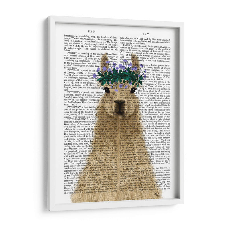 Llama Bohemian 1 Libro Imprimir - Fab Funky | Cuadro decorativo de Canvas Lab