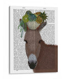 Donkey Libro Suculento Imprimir - Fab Funky | Cuadro decorativo de Canvas Lab