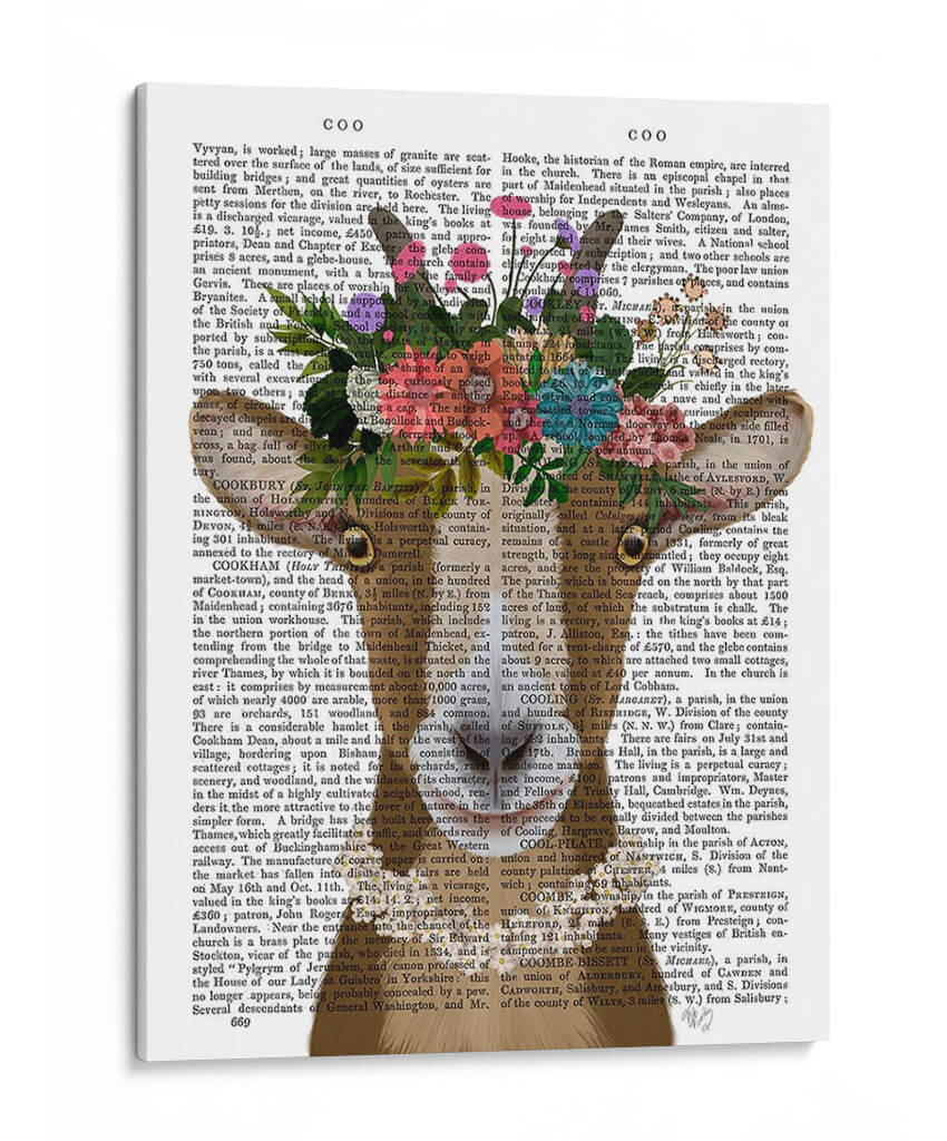 Cabra Bohemia 3 Libro Imprimir - Fab Funky | Cuadro decorativo de Canvas Lab