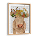 Crema De Vaca Bohemia 1 Libro Imprimir - Fab Funky | Cuadro decorativo de Canvas Lab