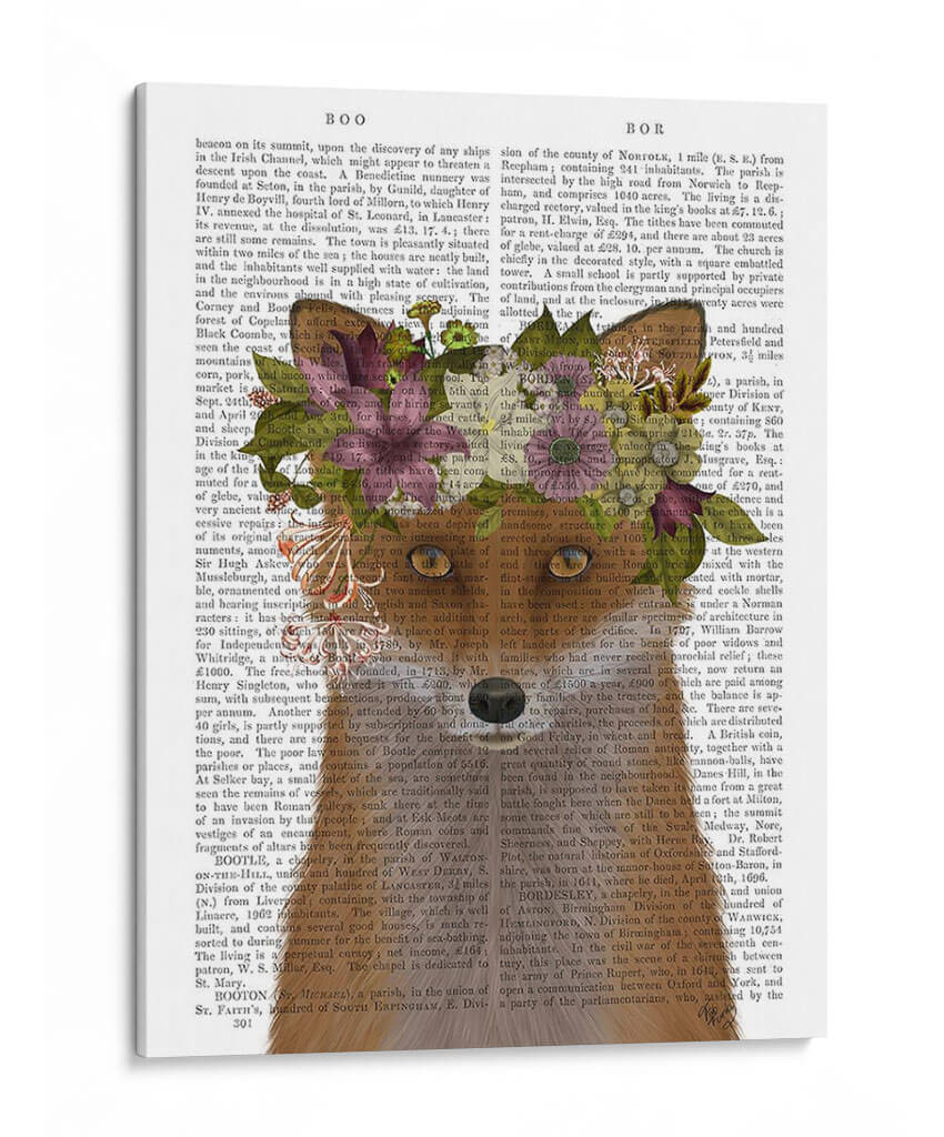 Fox Bohemian Book Print - Fab Funky | Cuadro decorativo de Canvas Lab