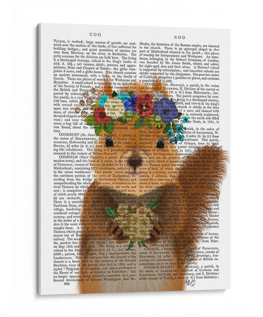 Libro De Ardilla Bohemia - Fab Funky | Cuadro decorativo de Canvas Lab