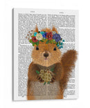 Libro De Ardilla Bohemia - Fab Funky | Cuadro decorativo de Canvas Lab