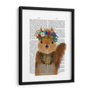 Libro De Ardilla Bohemia - Fab Funky | Cuadro decorativo de Canvas Lab