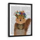 Libro De Ardilla Bohemia - Fab Funky | Cuadro decorativo de Canvas Lab