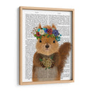 Libro De Ardilla Bohemia - Fab Funky | Cuadro decorativo de Canvas Lab