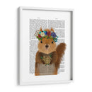 Libro De Ardilla Bohemia - Fab Funky | Cuadro decorativo de Canvas Lab