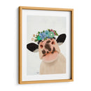 Vaca Con La Corona De Flores 1 - Fab Funky | Cuadro decorativo de Canvas Lab