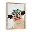 Vaca Con La Corona De Flores 1 - Fab Funky | Cuadro decorativo de Canvas Lab