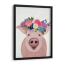 Corona De Cerdo Y Flor - Fab Funky | Cuadro decorativo de Canvas Lab