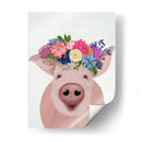 Corona De Cerdo Y Flor - Fab Funky | Cuadro decorativo de Canvas Lab