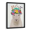 Ovejas Con La Corona De Flores 1 - Fab Funky | Cuadro decorativo de Canvas Lab