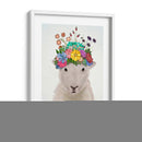 Ovejas Con La Corona De Flores 1 - Fab Funky | Cuadro decorativo de Canvas Lab