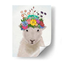 Ovejas Con La Corona De Flores 1 - Fab Funky | Cuadro decorativo de Canvas Lab