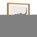 Vaca De La Montaña Con La Corona De Flores 2, Retrato - Fab Funky | Cuadro decorativo de Canvas Lab