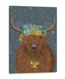 Highland Cow Bohemian 1 - Fab Funky | Cuadro decorativo de Canvas Lab