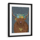 Highland Cow Bohemian 1 - Fab Funky | Cuadro decorativo de Canvas Lab