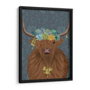 Highland Cow Bohemian 1 - Fab Funky | Cuadro decorativo de Canvas Lab