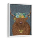 Highland Cow Bohemian 1 - Fab Funky | Cuadro decorativo de Canvas Lab