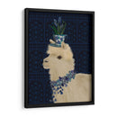 Llama Taza De Té Y Flores Azules - Fab Funky | Cuadro decorativo de Canvas Lab
