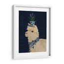Llama Taza De Té Y Flores Azules - Fab Funky | Cuadro decorativo de Canvas Lab