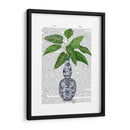 Jarrón Chinoiserie 1, Con Impresión De Libros De Plantas - Fab Funky | Cuadro decorativo de Canvas Lab