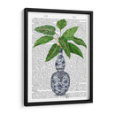 Jarrón Chinoiserie 1, Con Impresión De Libros De Plantas - Fab Funky | Cuadro decorativo de Canvas Lab