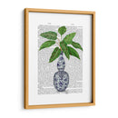 Jarrón Chinoiserie 1, Con Impresión De Libros De Plantas - Fab Funky | Cuadro decorativo de Canvas Lab