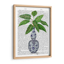 Jarrón Chinoiserie 1, Con Impresión De Libros De Plantas - Fab Funky | Cuadro decorativo de Canvas Lab