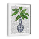 Jarrón Chinoiserie 1, Con Impresión De Libros De Plantas - Fab Funky | Cuadro decorativo de Canvas Lab