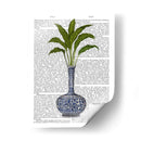 Jarrón Chinoiserie 3, Con Impresión De Libro De Plantas - Fab Funky | Cuadro decorativo de Canvas Lab