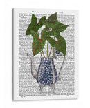 Jarrón Chinoiserie 4, Con Impresión De Libros De Plantas. - Fab Funky | Cuadro decorativo de Canvas Lab