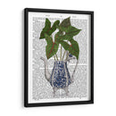 Jarrón Chinoiserie 4, Con Impresión De Libros De Plantas. - Fab Funky | Cuadro decorativo de Canvas Lab