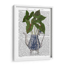 Jarrón Chinoiserie 4, Con Impresión De Libros De Plantas. - Fab Funky | Cuadro decorativo de Canvas Lab