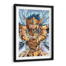 Camus de Acuario con armadura dorada | Cuadro decorativo de Canvas Lab