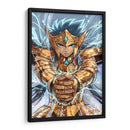 Camus de Acuario con armadura dorada | Cuadro decorativo de Canvas Lab