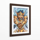Camus de Acuario con armadura dorada | Cuadro decorativo de Canvas Lab