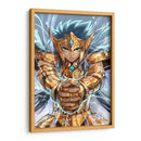Camus de Acuario con armadura dorada | Cuadro decorativo de Canvas Lab