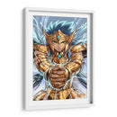 Camus de Acuario con armadura dorada | Cuadro decorativo de Canvas Lab