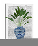 Jarrón Chinoiserie 5, Con Impresión De Libros De Plantas - Fab Funky | Cuadro decorativo de Canvas Lab