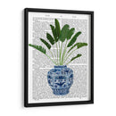 Jarrón Chinoiserie 5, Con Impresión De Libros De Plantas - Fab Funky | Cuadro decorativo de Canvas Lab