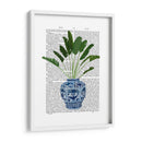 Jarrón Chinoiserie 5, Con Impresión De Libros De Plantas - Fab Funky | Cuadro decorativo de Canvas Lab