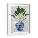Jarrón Chinoiserie 5, Con Impresión De Libros De Plantas - Fab Funky | Cuadro decorativo de Canvas Lab