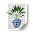Jarrón Chinoiserie 5, Con Impresión De Libros De Plantas - Fab Funky | Cuadro decorativo de Canvas Lab