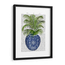 Jarrón Chinoiserie 6, Con Impresión De Libro De Plantas - Fab Funky | Cuadro decorativo de Canvas Lab